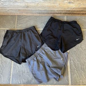 Girls Nike Dri-Fit athletic shorts size large. 3 pairs of shorts for $20